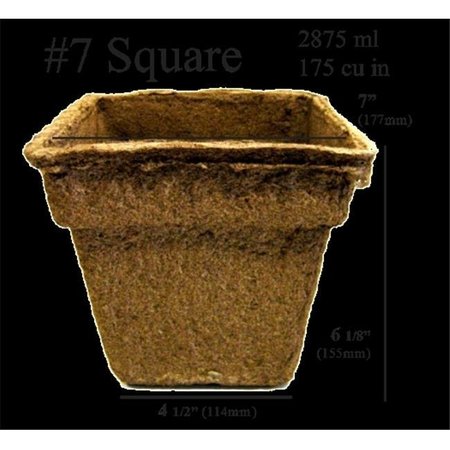 COWPOTS CowPots #7 Square Pot - 90 pots #7 SQ (90)